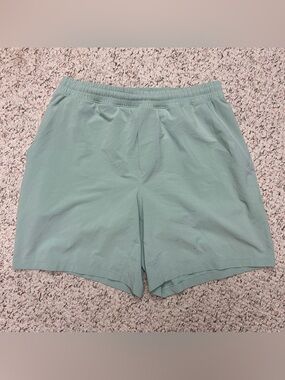 Lululemon Men's Pace Breaker 7" Shorts Mint Green Lined Gym Training Sz Large
